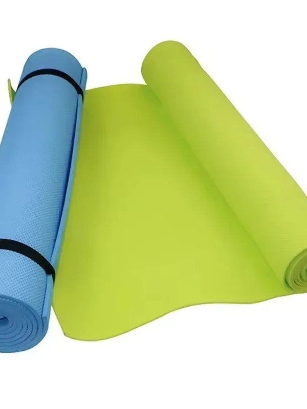 4MM Thick Non-Slip Yoga Mat 173x61cm – Lightweight EVA Fitness Mat for Home, Gym & Pilates | Anti-Skid, Waterproof, Eco-Friendly Exercise Mat with Carry Band