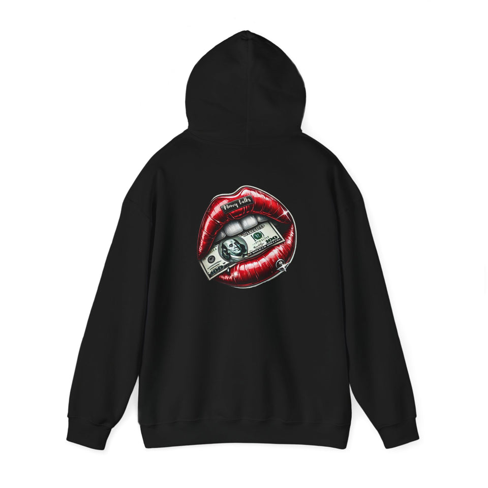 Money Talk Hustles Ambition Graphic Hooded Sweatshirt