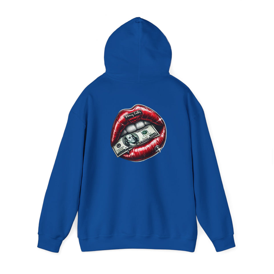 Money Talk Hustles Ambition Graphic Hooded Sweatshirt