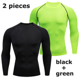 Men'S Long Sleeves T-Shirt Fitness Sportswear Spring Autumn Athletic Quick Dry T-Shirt Gym Running Sports Outdoor Tops for Men