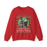 Santa's Drink Buddy Seasonal Sweatshirt: Unisex, Heavy blend