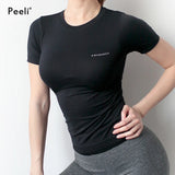 Women Yoga Top Seamless Sport T Shirts Fitness Clothes Short Sleeve Yoga Shirt Gym Top Running Active Wear Sport Top Femme