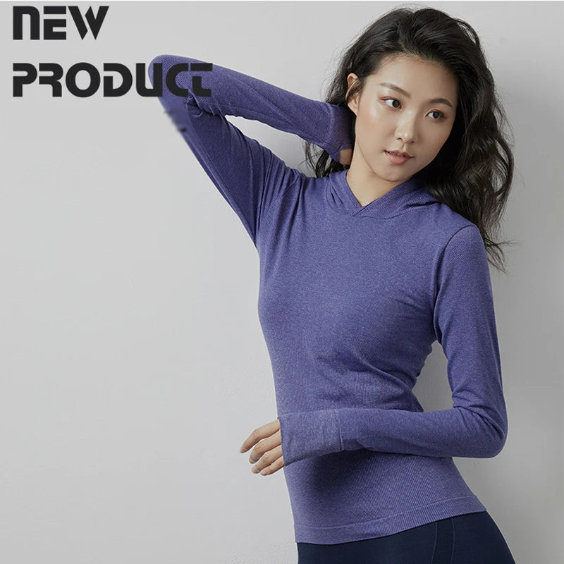 2025 Long Sleeve Sports Jacket Women Zip Fitness Yoga Shirt Winter Warm Gym Top Activewear Running Coats Workout Clothes Woman