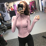 Women's Slim Looking Fancy Yoga Clothes Fitness Exercise Outwear
