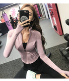 Women's Slim Looking Fancy Yoga Clothes Fitness Exercise Outwear