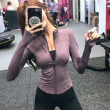 Women's Slim Looking Fancy Yoga Clothes Fitness Exercise Outwear