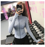 Women's Slim Looking Fancy Yoga Clothes Fitness Exercise Outwear
