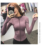 Women's Slim Looking Fancy Yoga Clothes Fitness Exercise Outwear
