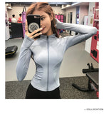 Women's Slim Looking Fancy Yoga Clothes Fitness Exercise Outwear