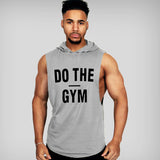 Bodybuilding Fitness Hooded Waistcoat Loose Men's Training Hurdle I-Shaped Plus Size European Summer Vest