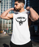 Bodybuilding Fitness Hooded Waistcoat Loose Men's Training Hurdle I-Shaped Plus Size European Summer Vest