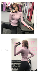 Women's Slim Looking Fancy Yoga Clothes Fitness Exercise Outwear