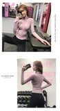 Women's Slim Looking Fancy Yoga Clothes Fitness Exercise Outwear