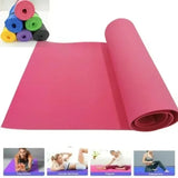 4MM Thick Non-Slip Yoga Mat 173x61cm – Lightweight EVA Fitness Mat for Home, Gym &amp; Pilates | Anti-Skid, Waterproof, Eco-Friendly Exercise Mat with Carry Band