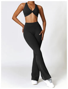 Yoga Set 2 Pieces Gym Set Workout Clothes for Women Seamless High Waist Leggings Sports Bra Suit Female Clothing Women Tracksuit