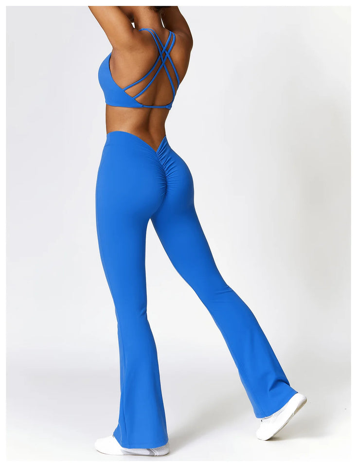 Yoga Set 2 Pieces Gym Set Workout Clothes for Women Seamless High Waist Leggings Sports Bra Suit Female Clothing Women Tracksuit