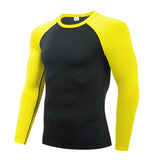 Mens Sport Compression Sweatshirt Gym Tight Running Tops for Fitness T-shirt Muscle Training Clothes Jogging Rashguard Dry Fit
