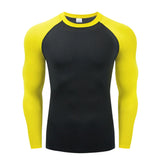 Mens Sport Compression Sweatshirt Gym Tight Running Tops for Fitness T-shirt Muscle Training Clothes Jogging Rashguard Dry Fit