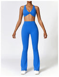 Yoga Set 2 Pieces Gym Set Workout Clothes for Women Seamless High Waist Leggings Sports Bra Suit Female Clothing Women Tracksuit