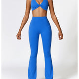 Yoga Set 2 Pieces Gym Set Workout Clothes for Women Seamless High Waist Leggings Sports Bra Suit Female Clothing Women Tracksuit