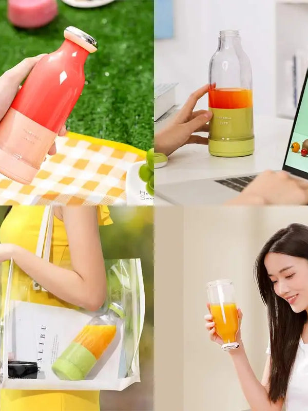 ✨ KINSCOTER Portable Juicer Cup – 6 Stainless Steel Blades, USB Rechargeable Smoothie Blender