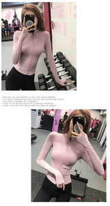 Women's Slim Looking Fancy Yoga Clothes Fitness Exercise Outwear