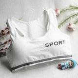 Women's Shockproof Fitness Sports Bra – High-Intensity Yoga Bralette, Breathable Cotton Gym Vest, Sexy Supportive Workout Top