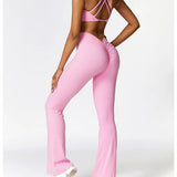 Yoga Set 2 Pieces Gym Set Workout Clothes for Women Seamless High Waist Leggings Sports Bra Suit Female Clothing Women Tracksuit