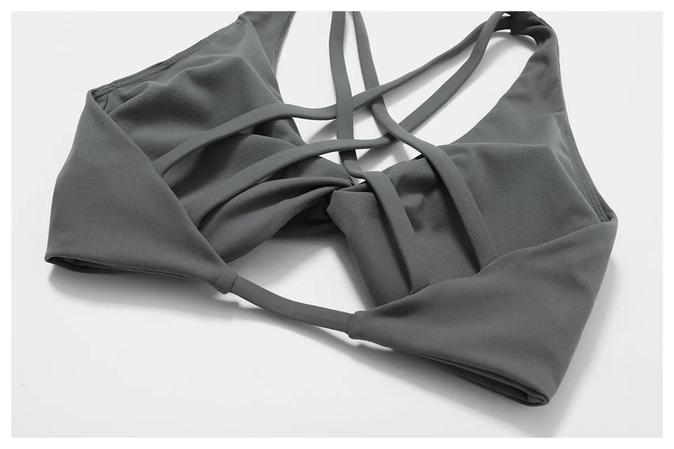 Yoga Set 2 Pieces Gym Set Workout Clothes for Women Seamless High Waist Leggings Sports Bra Suit Female Clothing Women Tracksuit