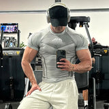 Men’s Compression Muscle T-Shirt – High Elastic, Quick-Dry Performance Top for Gym, Running & Training