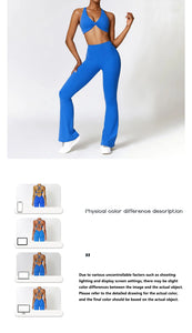 Yoga Set 2 Pieces Gym Set Workout Clothes for Women Seamless High Waist Leggings Sports Bra Suit Female Clothing Women Tracksuit
