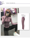 Women's Slim Looking Fancy Yoga Clothes Fitness Exercise Outwear