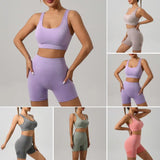 Yoga Bra Shorts Set for Workout