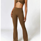 Yoga Set 2 Pieces Gym Set Workout Clothes for Women Seamless High Waist Leggings Sports Bra Suit Female Clothing Women Tracksuit