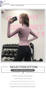 Women's Slim Looking Fancy Yoga Clothes Fitness Exercise Outwear