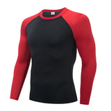 Mens Sport Compression Sweatshirt Gym Tight Running Tops for Fitness T-shirt Muscle Training Clothes Jogging Rashguard Dry Fit