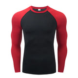 Mens Sport Compression Sweatshirt Gym Tight Running Tops for Fitness T-shirt Muscle Training Clothes Jogging Rashguard Dry Fit
