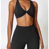 Yoga Set 2 Pieces Gym Set Workout Clothes for Women Seamless High Waist Leggings Sports Bra Suit Female Clothing Women Tracksuit