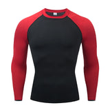 Mens Sport Compression Sweatshirt Gym Tight Running Tops for Fitness T-shirt Muscle Training Clothes Jogging Rashguard Dry Fit