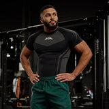 Men’s Compression Muscle T-Shirt – High Elastic, Quick-Dry Performance Top for Gym, Running & Training