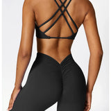 Yoga Set 2 Pieces Gym Set Workout Clothes for Women Seamless High Waist Leggings Sports Bra Suit Female Clothing Women Tracksuit