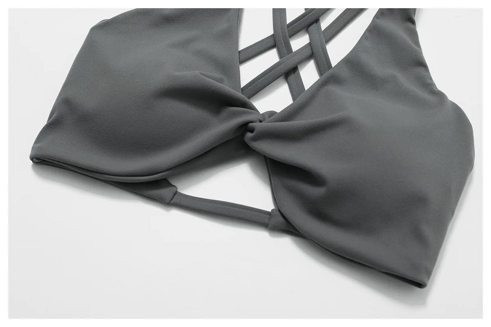 Yoga Set 2 Pieces Gym Set Workout Clothes for Women Seamless High Waist Leggings Sports Bra Suit Female Clothing Women Tracksuit