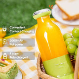 ✨ KINSCOTER Portable Juicer Cup – 6 Stainless Steel Blades, USB Rechargeable Smoothie Blender