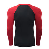 Mens Sport Compression Sweatshirt Gym Tight Running Tops for Fitness T-shirt Muscle Training Clothes Jogging Rashguard Dry Fit