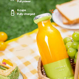 ✨ KINSCOTER Portable Juicer Cup – 6 Stainless Steel Blades, USB Rechargeable Smoothie Blender