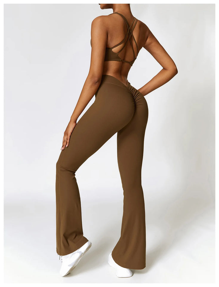 Yoga Set 2 Pieces Gym Set Workout Clothes for Women Seamless High Waist Leggings Sports Bra Suit Female Clothing Women Tracksuit