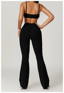 Women Sportswear Yoga Set 2PCS Sport Suit Gym Workout Clothes Short Sleeve Gym Crop Top High Waist Leggings Fitness Sports Wear