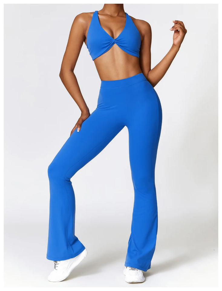 Yoga Set 2 Pieces Gym Set Workout Clothes for Women Seamless High Waist Leggings Sports Bra Suit Female Clothing Women Tracksuit