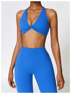 Yoga Set 2 Pieces Gym Set Workout Clothes for Women Seamless High Waist Leggings Sports Bra Suit Female Clothing Women Tracksuit