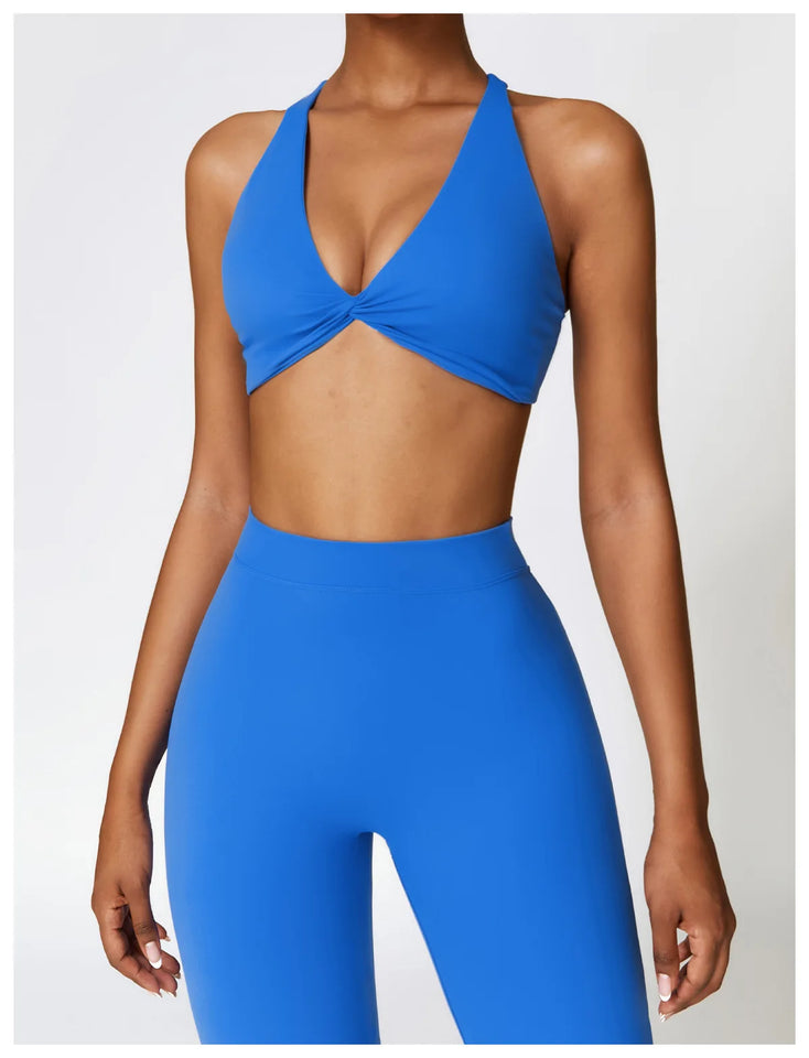 Yoga Set 2 Pieces Gym Set Workout Clothes for Women Seamless High Waist Leggings Sports Bra Suit Female Clothing Women Tracksuit